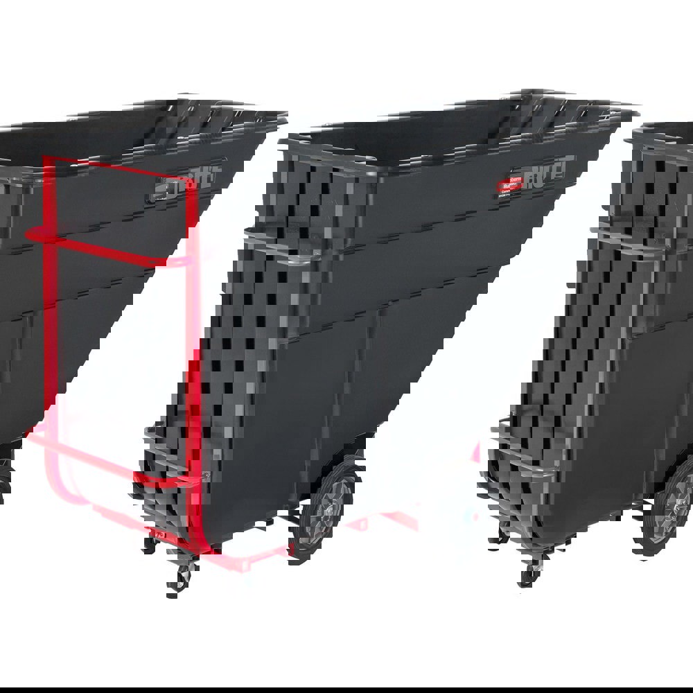 BRUTE Rotomolded Tilt Truck, 504 gal, 2,300 lb Capacity, Plastic, Black